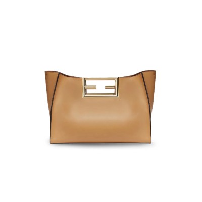 FENDI VITELLO KING MEDIUM FENDI WAY TOTE MIELE SCURO 8BH391AAIWF15KR (40*29*17cm)